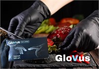 Перчатки GLOVUS Винил Нитрил черные 100шт размер L (ДД) НФ-00023002
