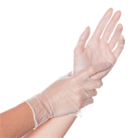 Перчатки Прозрачные Wally Винил 100 шт размер М 1/10 (ДД) НФ-00018842