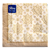 Салфетки 33х33 3-слойн.PERO Prestige(Перо) 20л/12уп Арабеска НФ-00014568