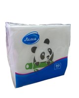 Салфетки 24х24 1-слойн. ЛИЛИЯ 50л (72 уп) Микс Панда+Бамбук НФ-00016844