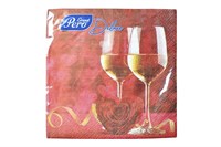 Салфетки 33х33 3-слойн. (GrandPero Deluxe) 20 л/12уп Романтический вечер  21468