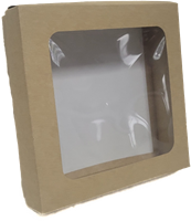 Коробка для клубники в шоколаде 150*150*40 мм (крафт) НФ-00022724