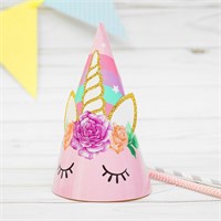 Праздничный колпак Единорог «Нежность», 16см НФ-00020976