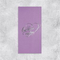 Подарочный конверт, «От всего сердца», тиснение, дизайнерская бумага, 11 × 22 см НФ-00021335