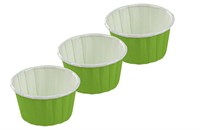 ОСК/OSQ форма бум Маффин д50мм в40мм зелено-белая (3000шт) 30упх100шт 14606