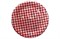 Бум тарелка Папирус д.230мм Клетка красная (500шт) 17368