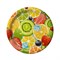 Бум тарелка ИнтроПластика д. 230 мм "Фрукты" (50/500 шт) НФ-00015856