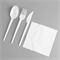 Набор 3 в 1: вилка, ложка столовая, нож «ЭКОНОМ» БЕЛЫЕ (по 1 шт) АРЧ  1/100 НФ-00025110