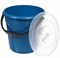 Ведро с крышкой 8л. Элластик голубой НФ-00025537