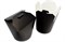 Короб бумажный для лапши China Pack (чина пак) /d1-85x105,d2-90,h-97/ Черный 450мл (500шт)в сп 50шт 14483