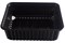 Контейнер прямоуг. низкий 1л Д-Полимер черный 179*132*65 /10уп*50шт/ (500шт) 18624