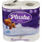 Туалетная бумага Plushe Classic (плюше классик) 4 рулона 18м, 2-х слойная белая 1/12 в уп ЮГ НФ-00015361