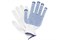 Перчатки ХБ 6-ти нит. с ПВХ точка 10 класс белые  (500пар) ЛТ 18251