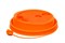 Крышка для стак. Покров д.80мм (0,250/0,330л) оранжевая (20уп х50шт)  (1000шт) 19467