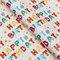 Бумага упаковочная,  глянцевая "Happy Birthday", 70 х 100 см,1 лист 10157107 НФ-00020914