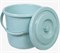 Ведро с крышкой 12л. Люкс бледно-бирюзовый, ЭП 901192, 901390 НФ-00025839